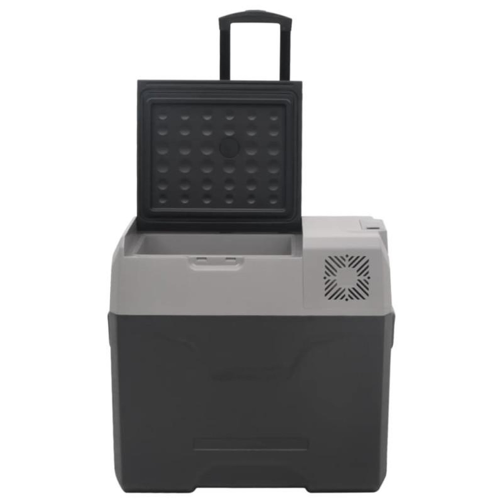Voir la diapositive 6 : VIDAXL Glacière avec roue et poignée noir et gris 50 L polypropylène