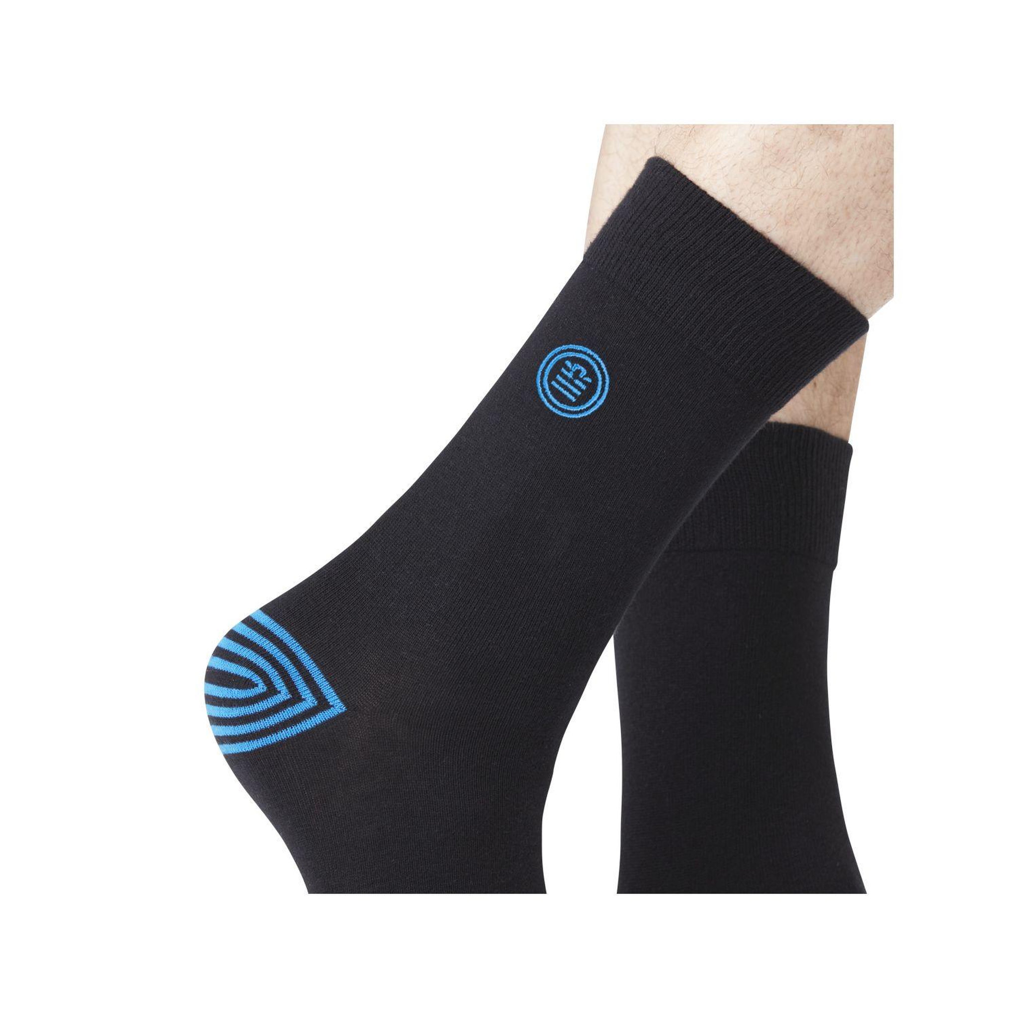 Voir la diapositive 3 : SERGE BLANCO Lot de 6 Paires de Chaussettes de ville coton homme