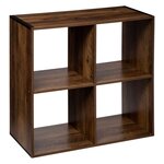 ATMOSPHERA Etagère 4 Cases Mix type Indus - P. 32 cm x H. 67,5 cm - Marron
