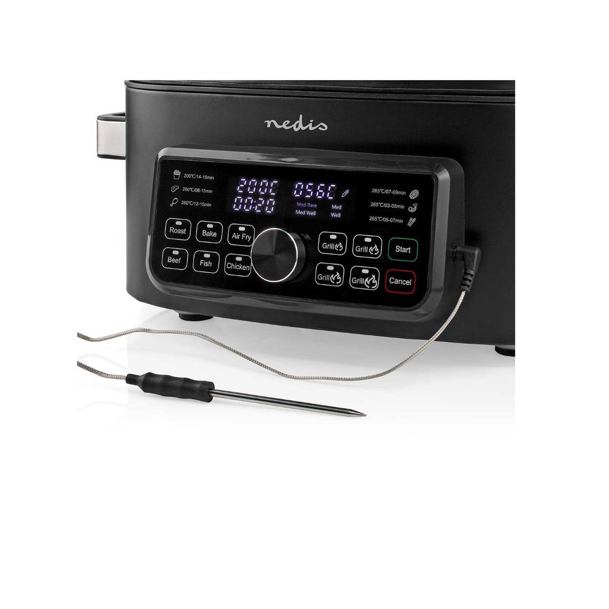 Voir la diapositive 4 : NEDIS Friteuse 6l 1600w noir - kaafg600bk