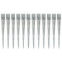Voir la diapositive 1 : VIDAXL Piquets au sol 12 pcs Argente 10x10x91 cm Acier galvanise