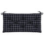 Voir la diapositive 4 : VIDAXL Coussin de banc de jardin carreaux noir 100x50x7cm tissu oxford