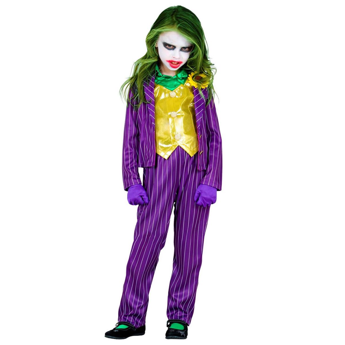 WIDMANN Déguisement clown maléfique - Fille - 11/13 ans (145 à 158 cm)