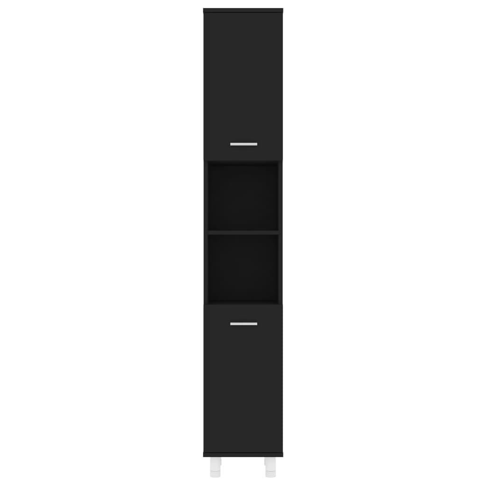 Voir la diapositive 5 : VIDAXL Armoire de salle de bain Noir 30x30x179 cm Bois d'ingenierie