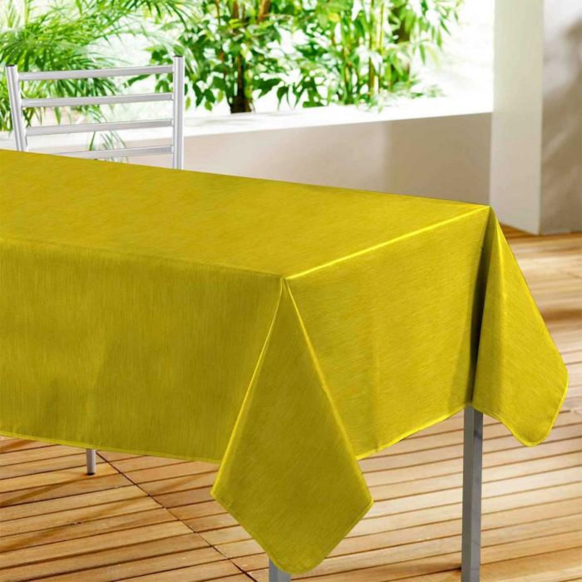 Paris Prix Nappe Toile Cirée  Declino  140x240cm Jaune