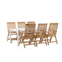 Voir la diapositive 2 : Paris Prix Ensemble Table de Jardin & 6 Chaises  Togo & Kenya  200cm Blanc & Naturel