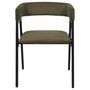 Voir la diapositive 3 : The Home Deco Factory Lot de 2 fauteuils design en tissu côtelé SCOTT