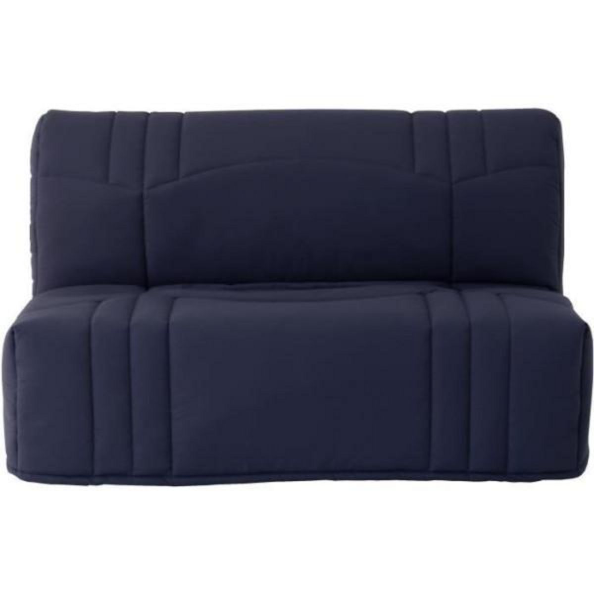 MARKET24 Banquette BZ DREAM - Tissu 100% Coton bleu foncé - Couchage 140x190 cm