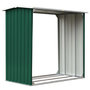 Voir la diapositive 2 : VIDAXL Abri de stockage de bois Acier galvanise 172x91x154 cm Vert
