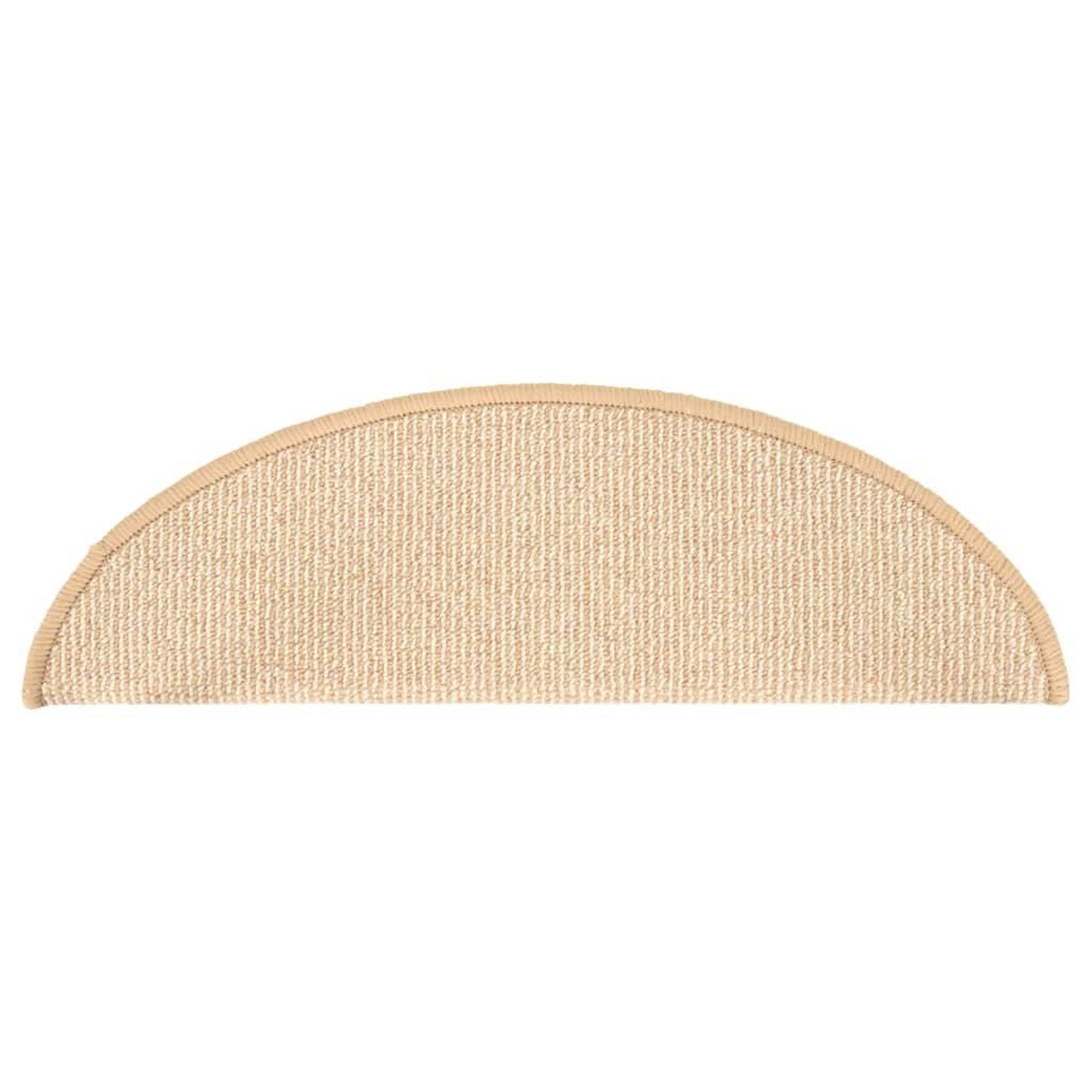 Voir la diapositive 5 : VIDAXL Tapis de marches d'escalier 15 pcs Creme 56x17x3 cm