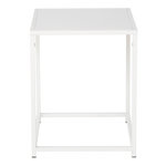 Paris Prix Table d'Appoint en Métal  Staal  45cm Blanc
