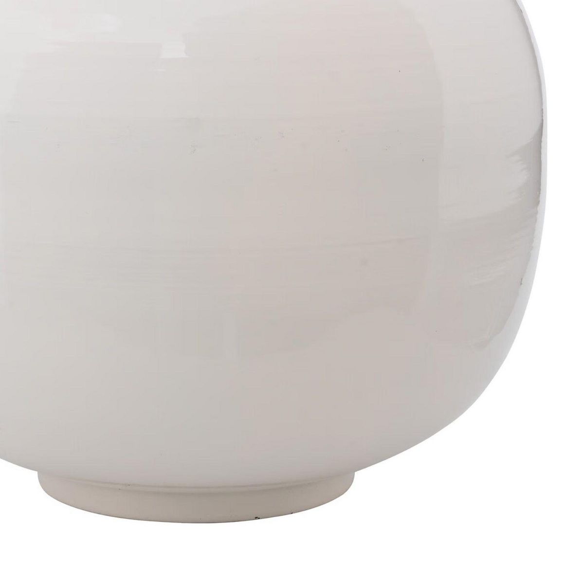 ATMOSPHERA Vase en métal émaillé KIAN - H. 33,5 cm - Blanc