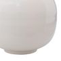 Voir la diapositive 4 : ATMOSPHERA Vase en métal émaillé KIAN - H. 33,5 cm - Blanc