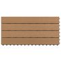 Voir la diapositive 3 : VIDAXL Carreaux de terrasse 6 pcs WPC 60x30 cm 1,08 m^2 Marron