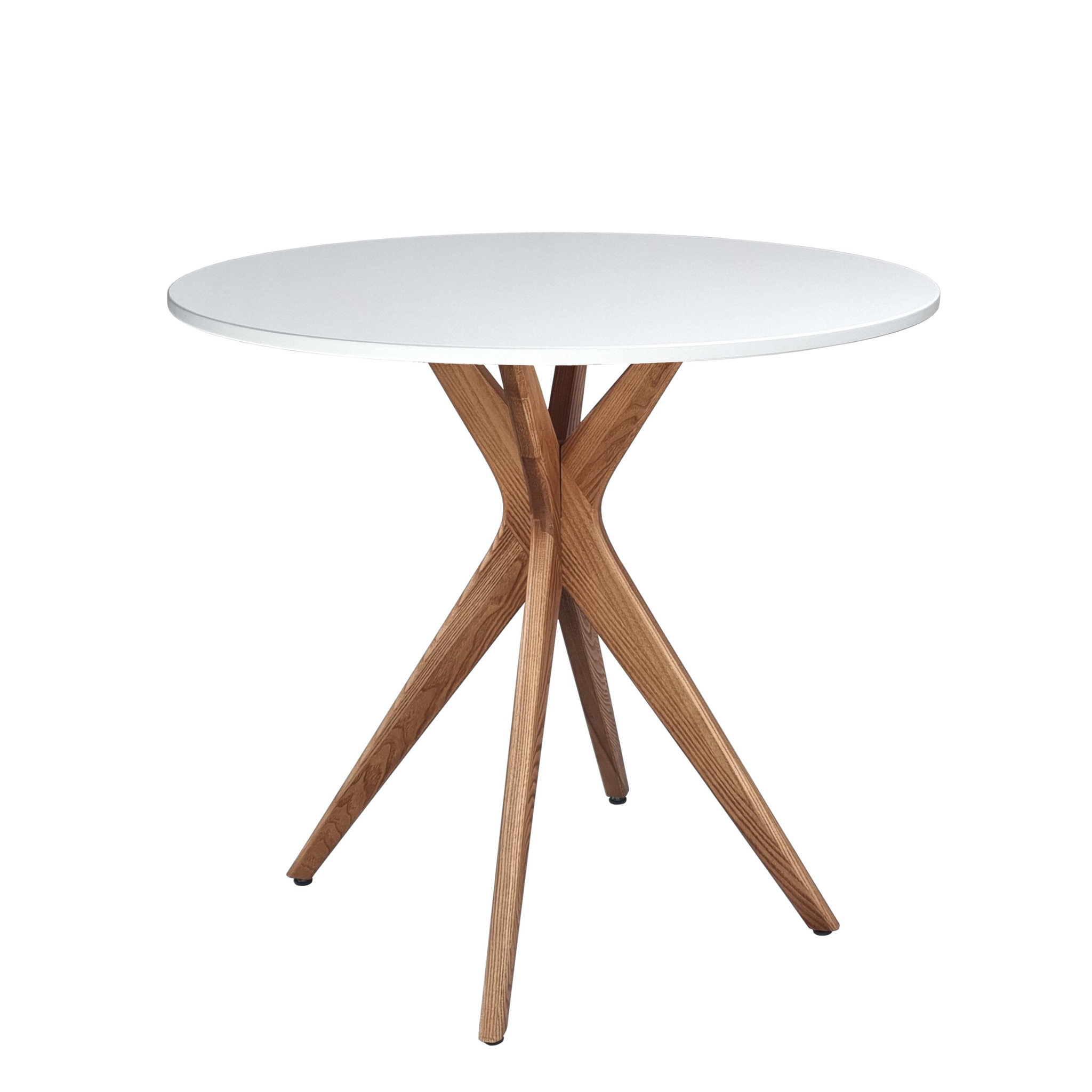 Voir la diapositive 1 : RAGABA Jubi Table à manger ronde | Pied en frêne