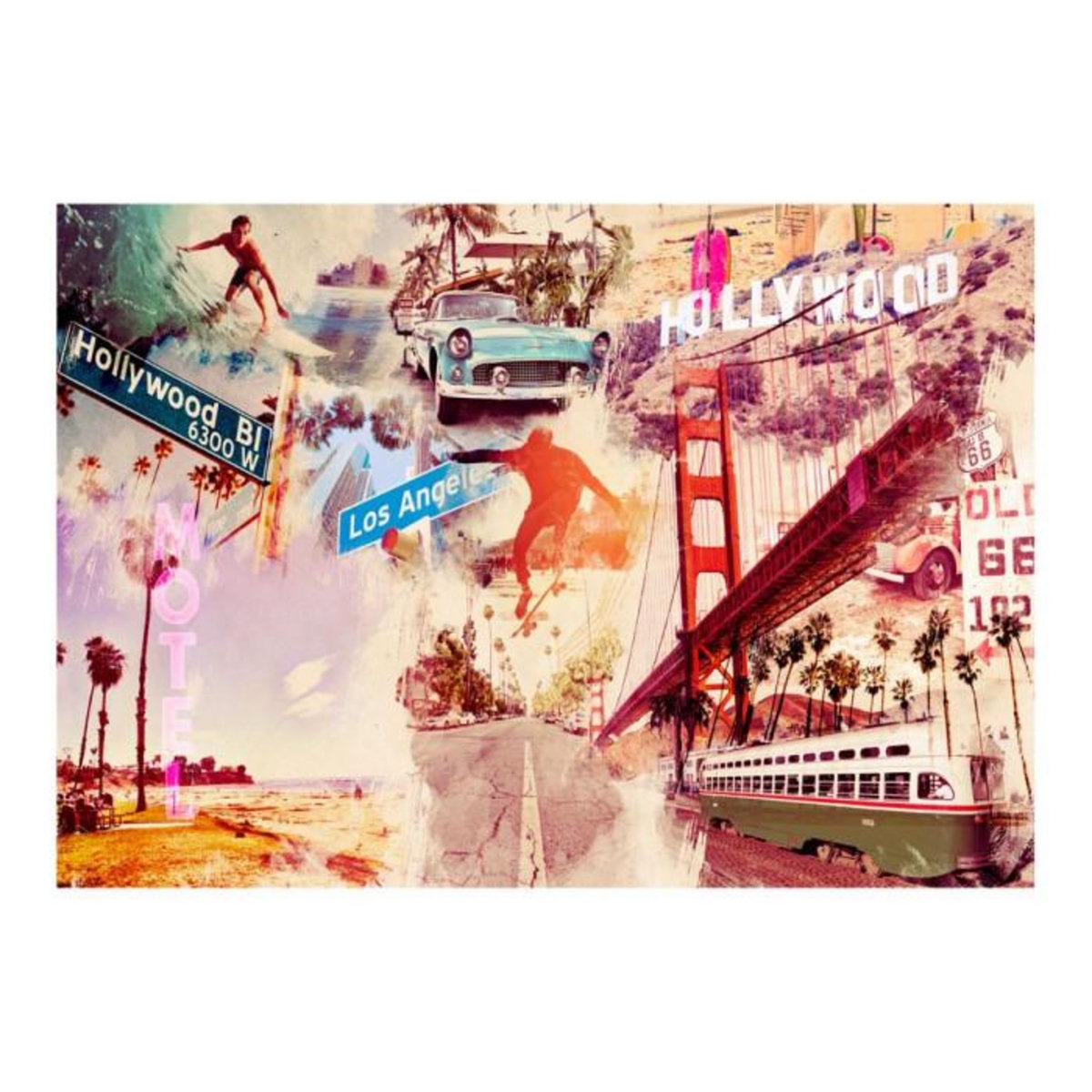 Paris Prix Papier Peint  Hollywood, Miami, Los Angeles