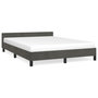 Voir la diapositive 2 : VIDAXL Cadre de lit sans matelas gris fonce 140x190 cm velours