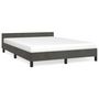Voir la diapositive 2 : VIDAXL Cadre de lit sans matelas gris fonce 140x190 cm velours