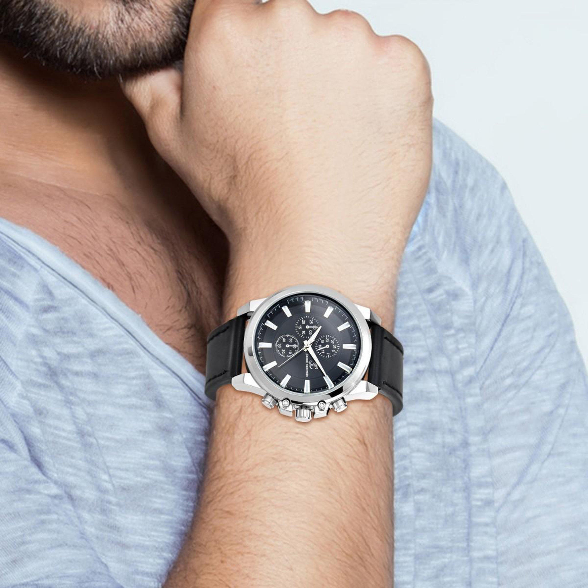 Voir la diapositive 2 : SC CRYSTAL Montre homme quartz par Pascal Szerman