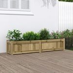VIDAXL Jardiniere 150x31x31 cm bois de pin impregne