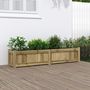 Voir la diapositive 1 : VIDAXL Jardiniere 150x31x31 cm bois de pin impregne
