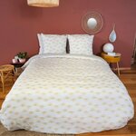 Home collection Parure De Couette Microfibre Helis. Coloris disponibles : Blanc