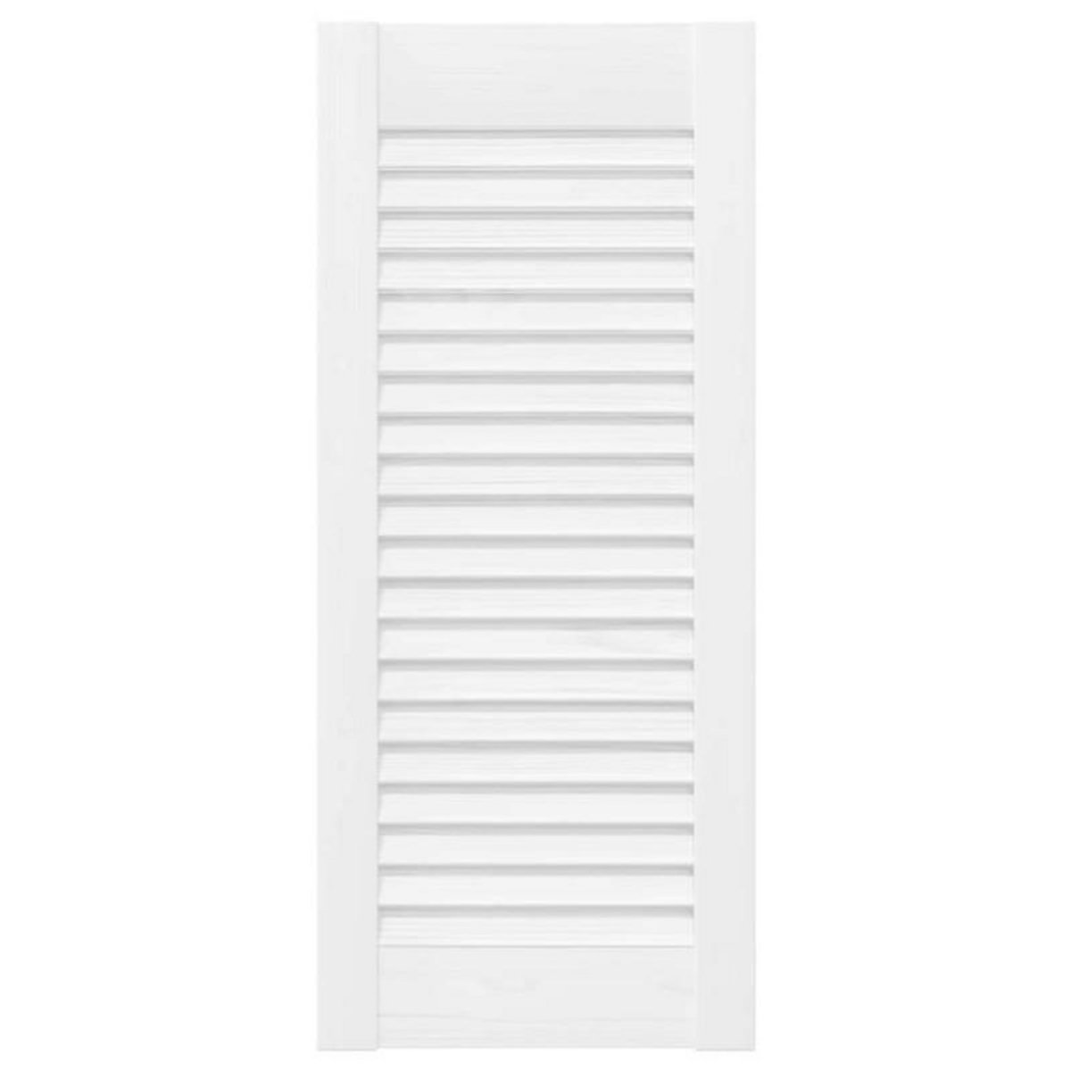VIDAXL Porte d armoire à persiennes blanc 61,5x29,5 cm
