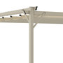 Voir la diapositive 6 : ID MARKET Pergola toit rétractable 4 pieds 3x4 M tonnelle structure beige et toile beige
