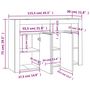 Voir la diapositive 6 : VIDAXL Buffet avec lumieres LED Blanc 115,5x30x75 cm