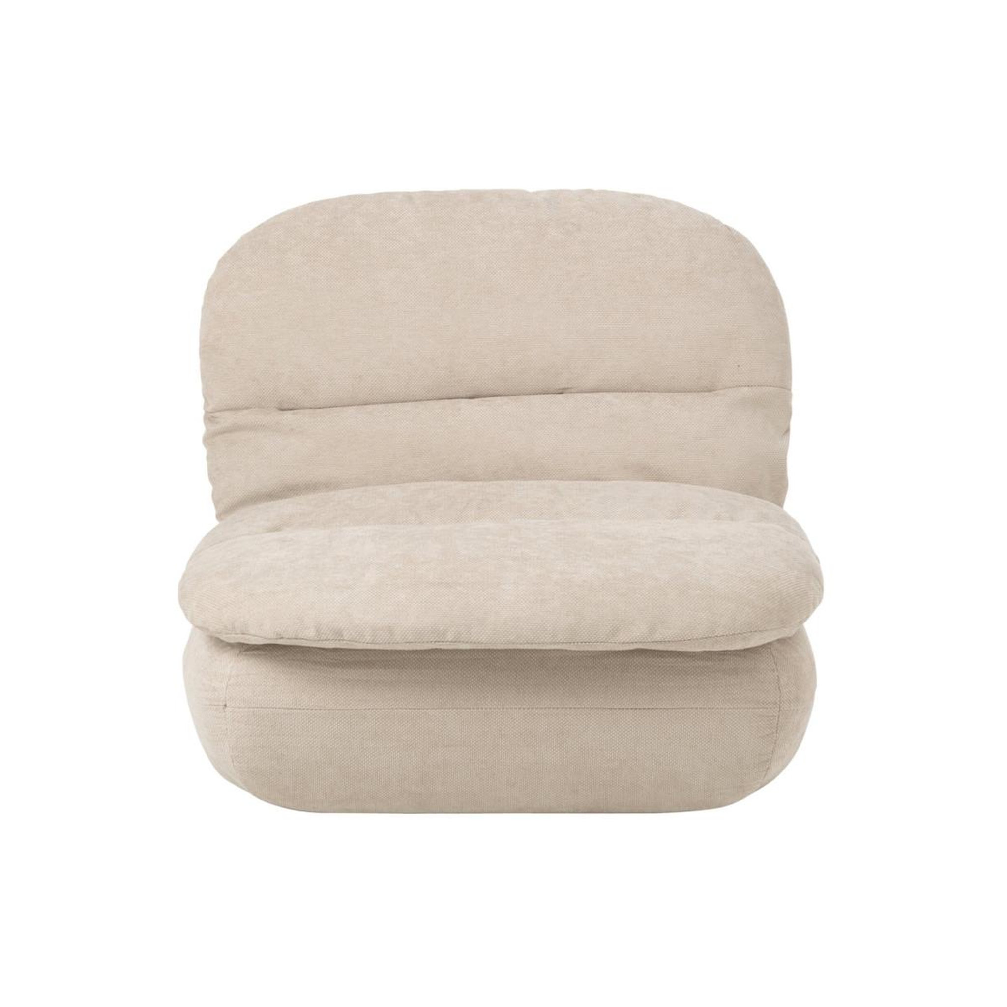 Voir la diapositive 2 : J-LINE Chauffeuse moelleuse  mellow  100cm écru