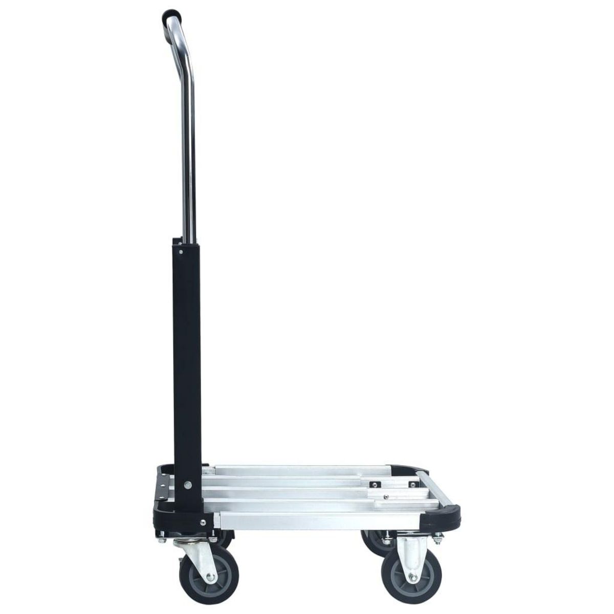 VIDAXL Chariot de transport pliable 150 kg Aluminium Argente