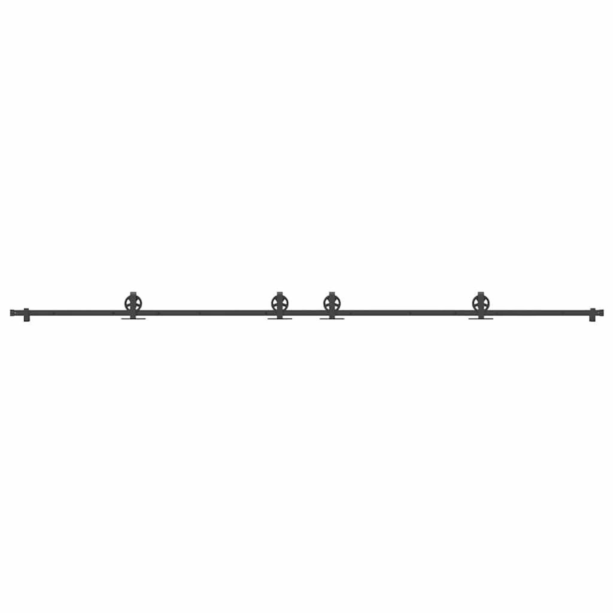 Voir la diapositive 5 : VIDAXL Kit de quincaillerie de porte coulissante 400 cm acier noir