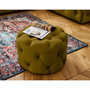 Voir la diapositive 1 : LISA DESIGN Gallata - pouf chesterfield rond - en velours
