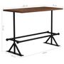 Voir la diapositive 6 : VIDAXL Table de bar Bois de recuperation massif Marron fonce