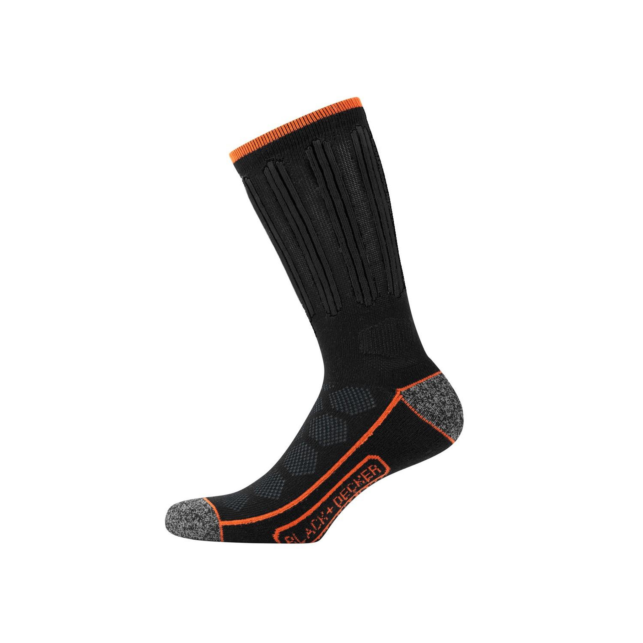 Voir la diapositive 4 : Black et Decker Lot de 4 Paires de Chaussettes hautes de travail Tool