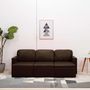 Voir la diapositive 3 : VIDAXL Canape-lit modulaire 3 places Marron Similicuir
