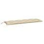 Voir la diapositive 2 : VIDAXL Coussin de banc de jardin beige 150x50x7 cm tissu oxford