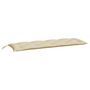 Voir la diapositive 2 : VIDAXL Coussin de banc de jardin beige 150x50x7 cm tissu oxford
