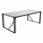 Paris Prix Table de Jardin en Verre  Texas  200cm Gris