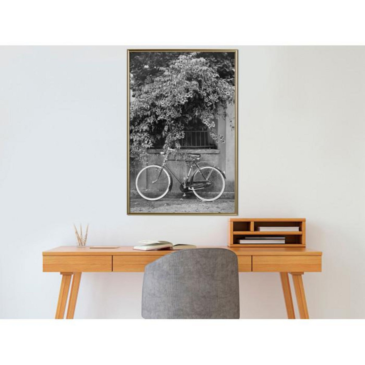 Paris Prix Affiche Murale Encadrée  Bicycle with White Tires