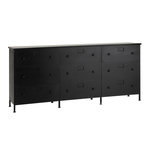 Paris Prix Meuble de Rangement 9 Tiroirs  Cade  175cm Noir