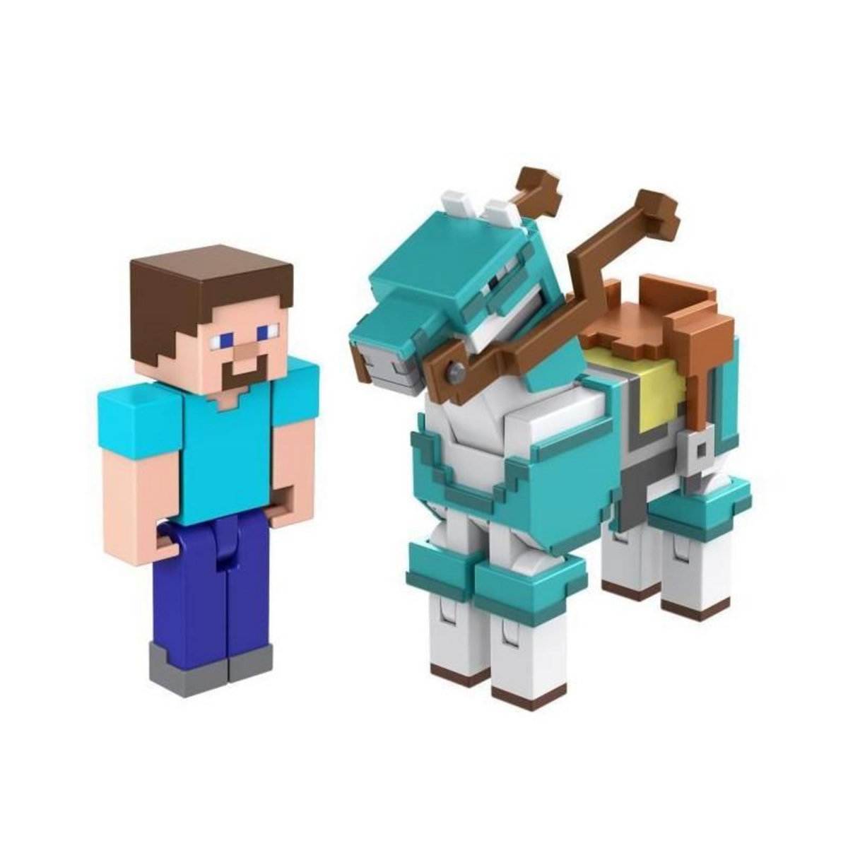 MATTEL Assortiment Coffret Minecraft Créer-Un-Bloc - Figurines 8cm - 6 Ans Et + - MINECRAFT - GTT53 - modele aléatoire