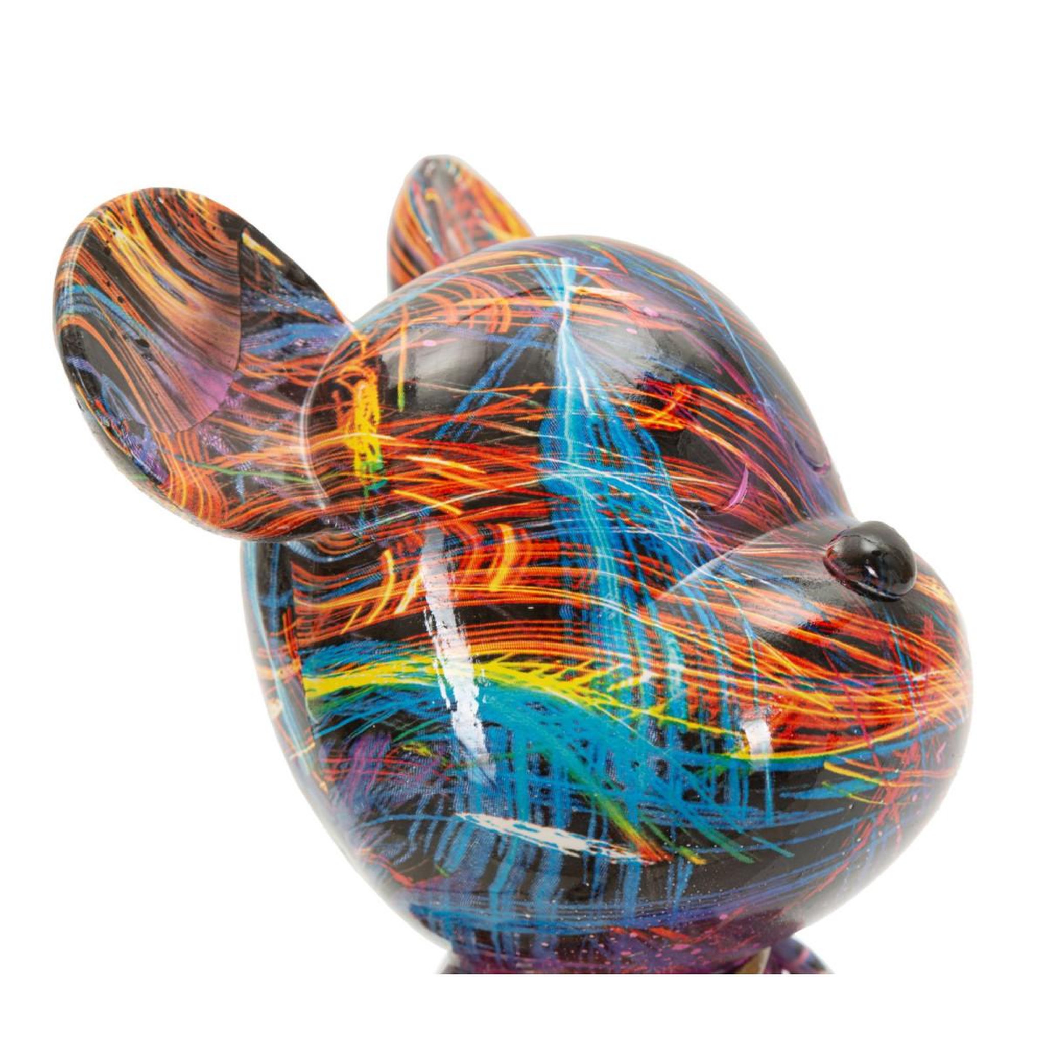 Voir la diapositive 4 : Paris Prix Ourson cravate en résine  psyco  23cm multicolore