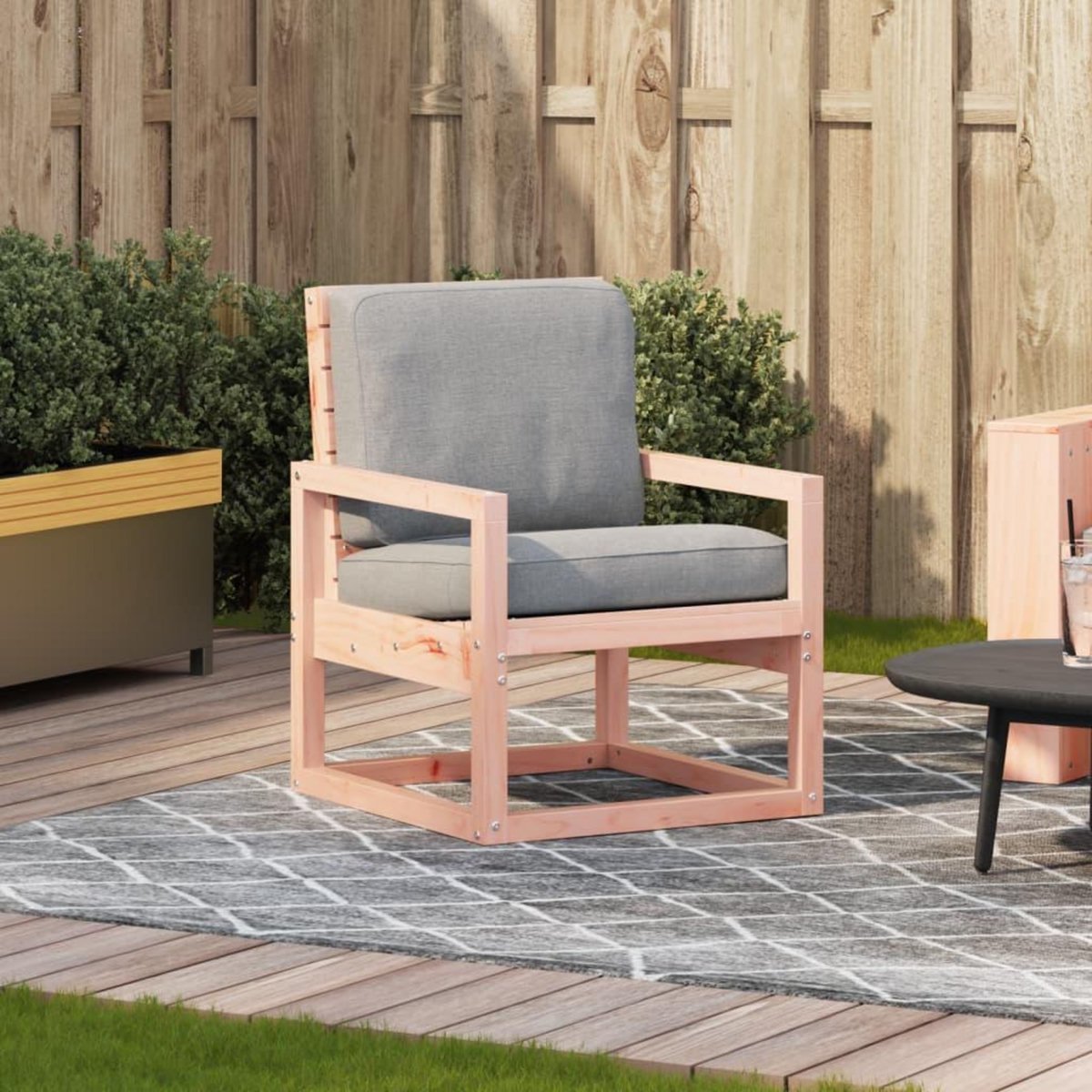 VIDAXL Chaise de jardin 57,5x63x76 cm bois massif de douglas