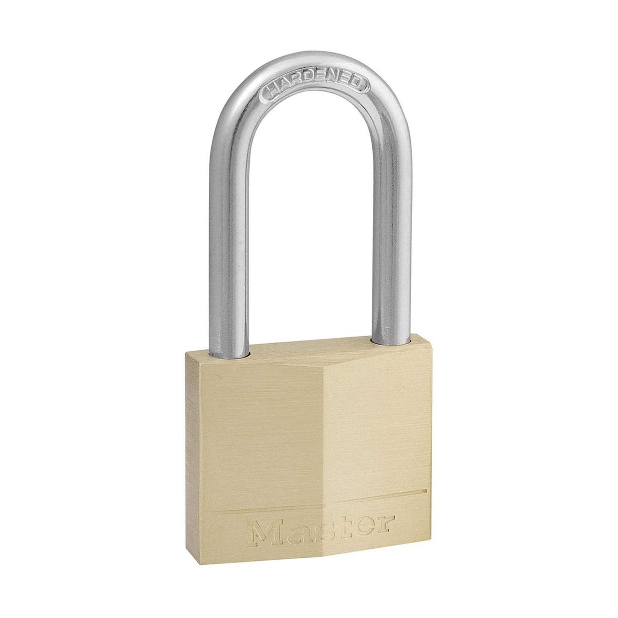 Master lock 140eurdlf cadenas à clé en laiton et anse moyenne, doré, 7,6 x 4 x 1,3 cm