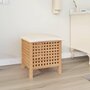 Voir la diapositive 1 : VIDAXL Tabouret de salle de bain 48x47,5x52 cm Bois massif de noyer