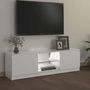 Voir la diapositive 5 : VIDAXL Meuble TV avec lumieres LED blanc brillant 120x30x35,5 cm