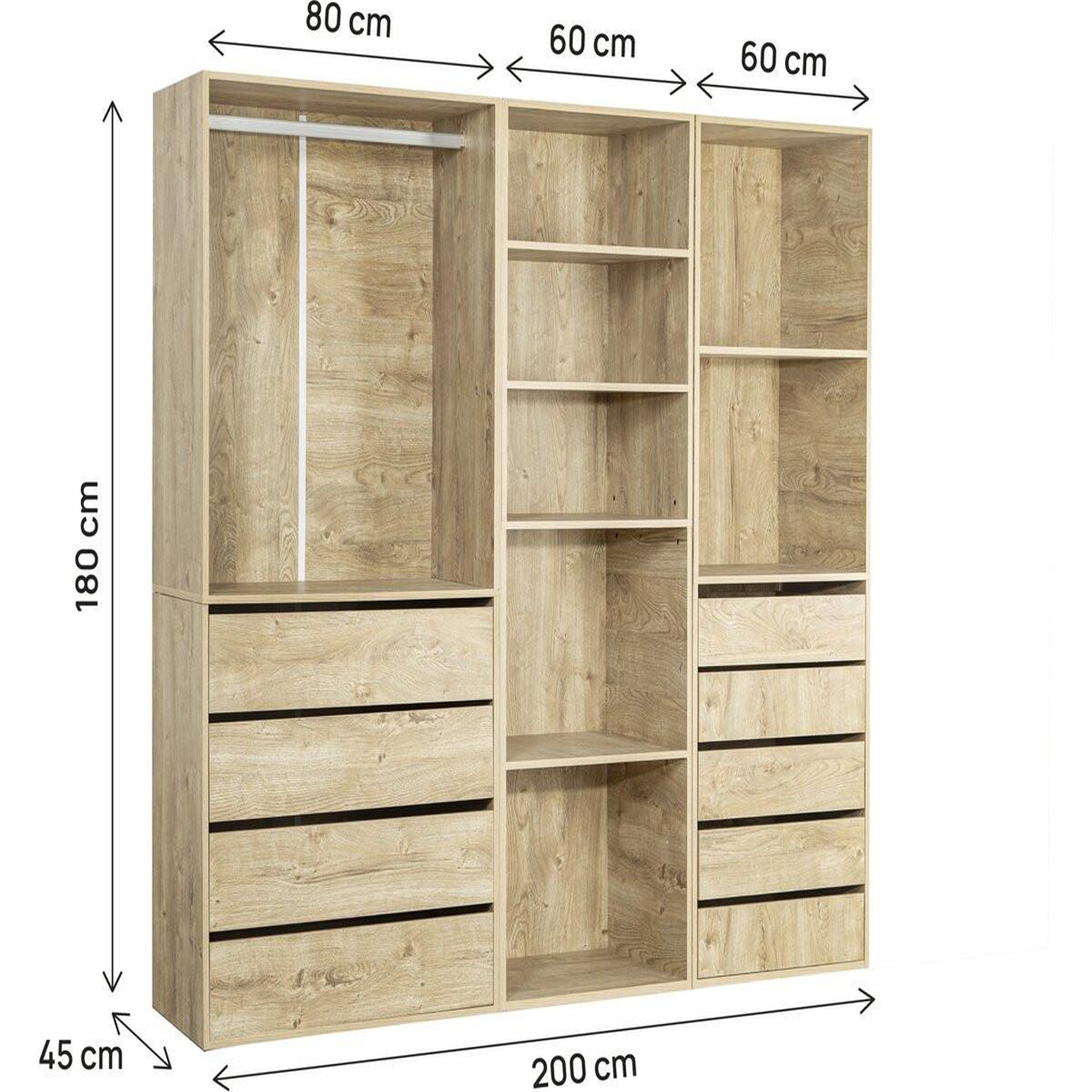 Voir la diapositive 3 : Habitat et Jardin Kit dressing   opéra   modulable - 3 éléments - beige