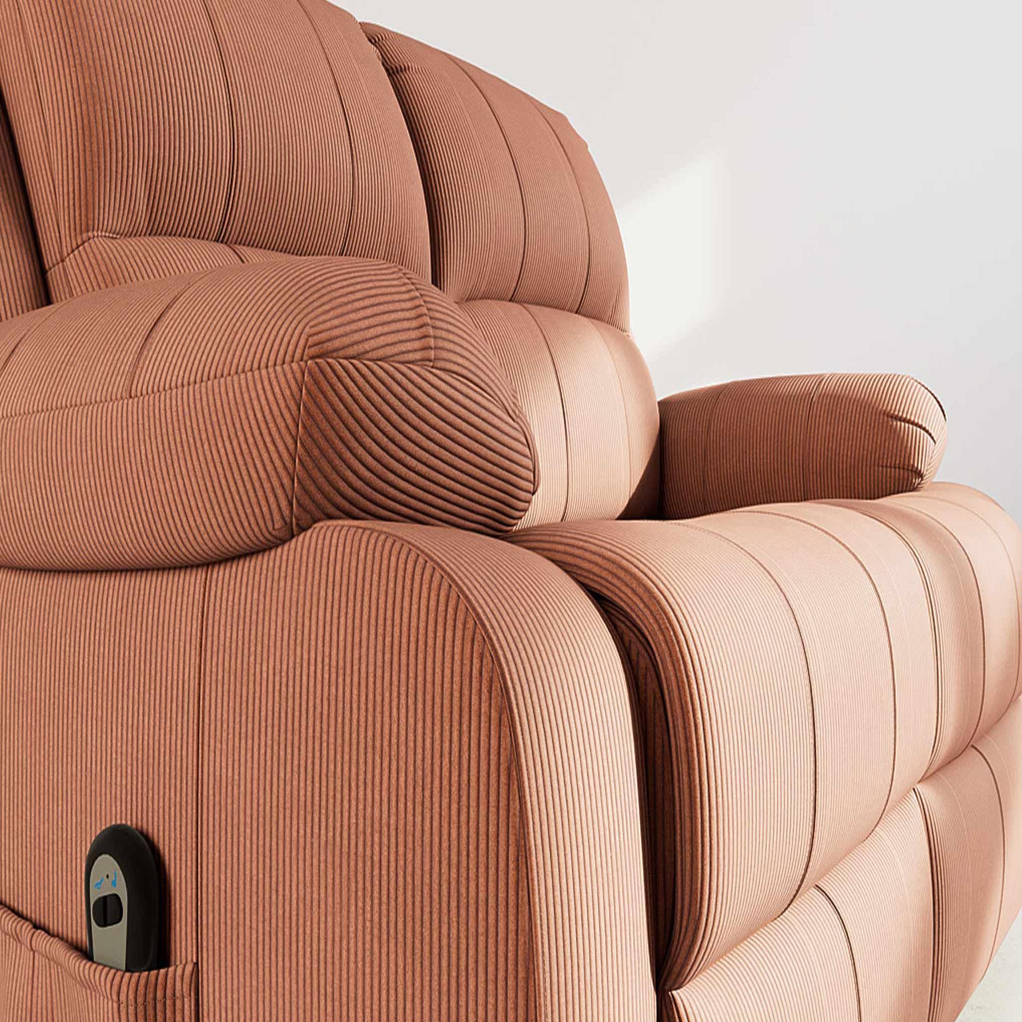 Voir la diapositive 4 : BEST MOBILIER Armand - canapé 2 places relax électrique en velours côtelé