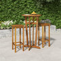 Voir la diapositive 1 : VIDAXL Ensemble de bar de jardin 3 pcs bois d'acacia solide